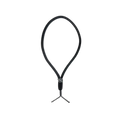 Black floating duck call lanyard with compass ball