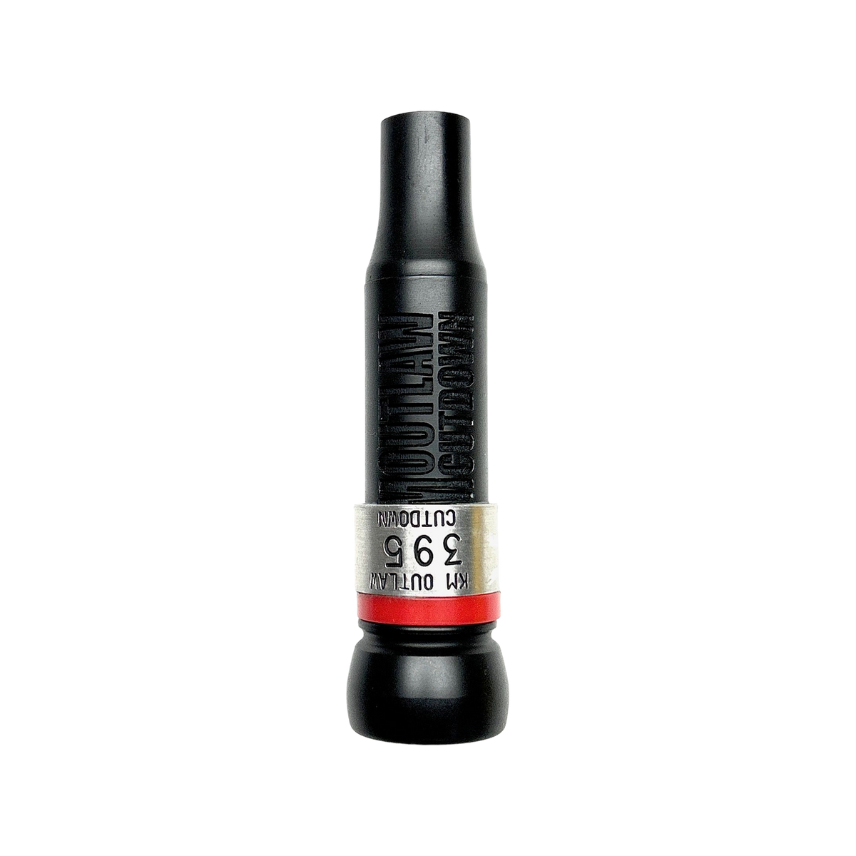 Blemished KM Outlaw Red-Label cut-down duck call with threaded Tapered Keyhole insert