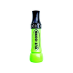 Blemished X-Maker cut-down duck call in Flo-Green acrylic with Flared Keyhole insert #flo-green
