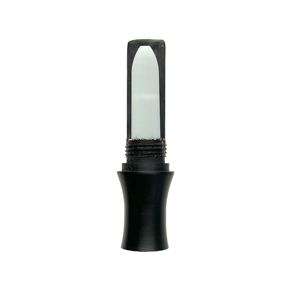 Threaded keyhole insert included with the Blemished X-Maker cut-down duck call