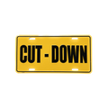 Cut-Down Duck Calls license plate in yellow