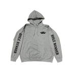 Cut-Down Duck Calls Hole Runner hoodie in gray, front view #gray