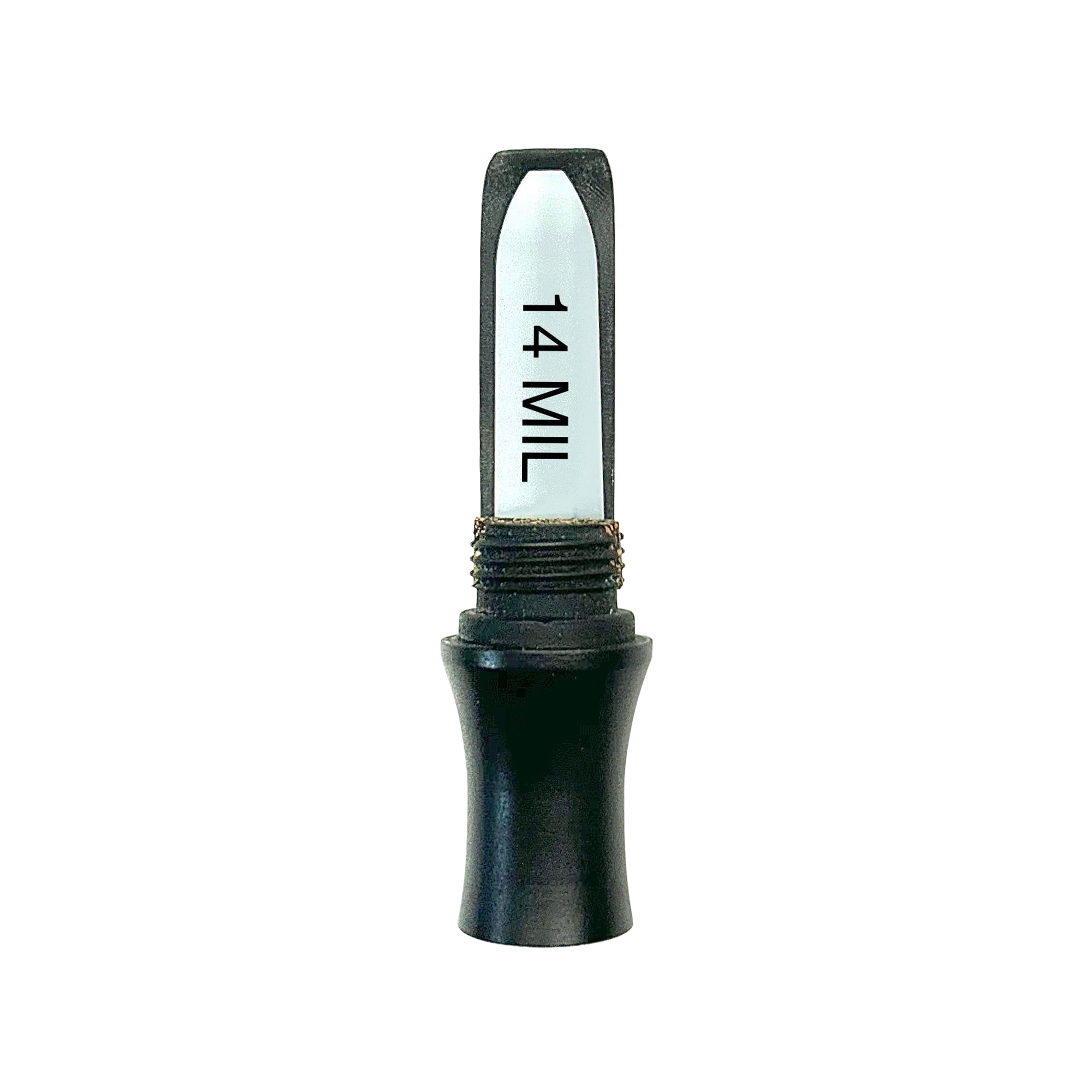 Max-Flared Keyhole insert detail for the KM Outlaw Red-Label cut-down duck call