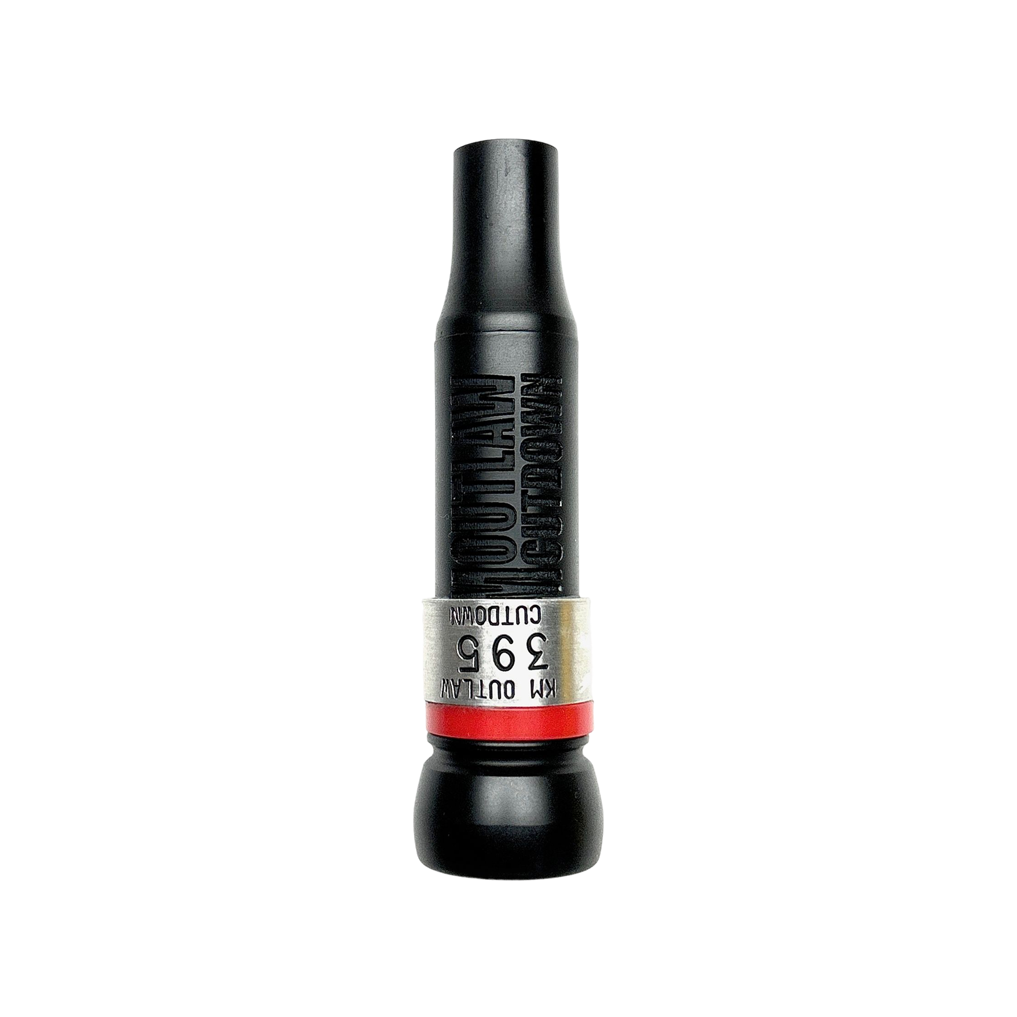 KM Outlaw Red-Label cut-down duck call with tapered keyhole insert