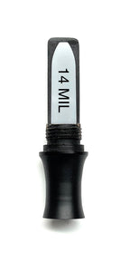 KM OUTLAW CUTDOWN RED-LABEL MAX-FLARED KEYHOLE DUCK CALL.