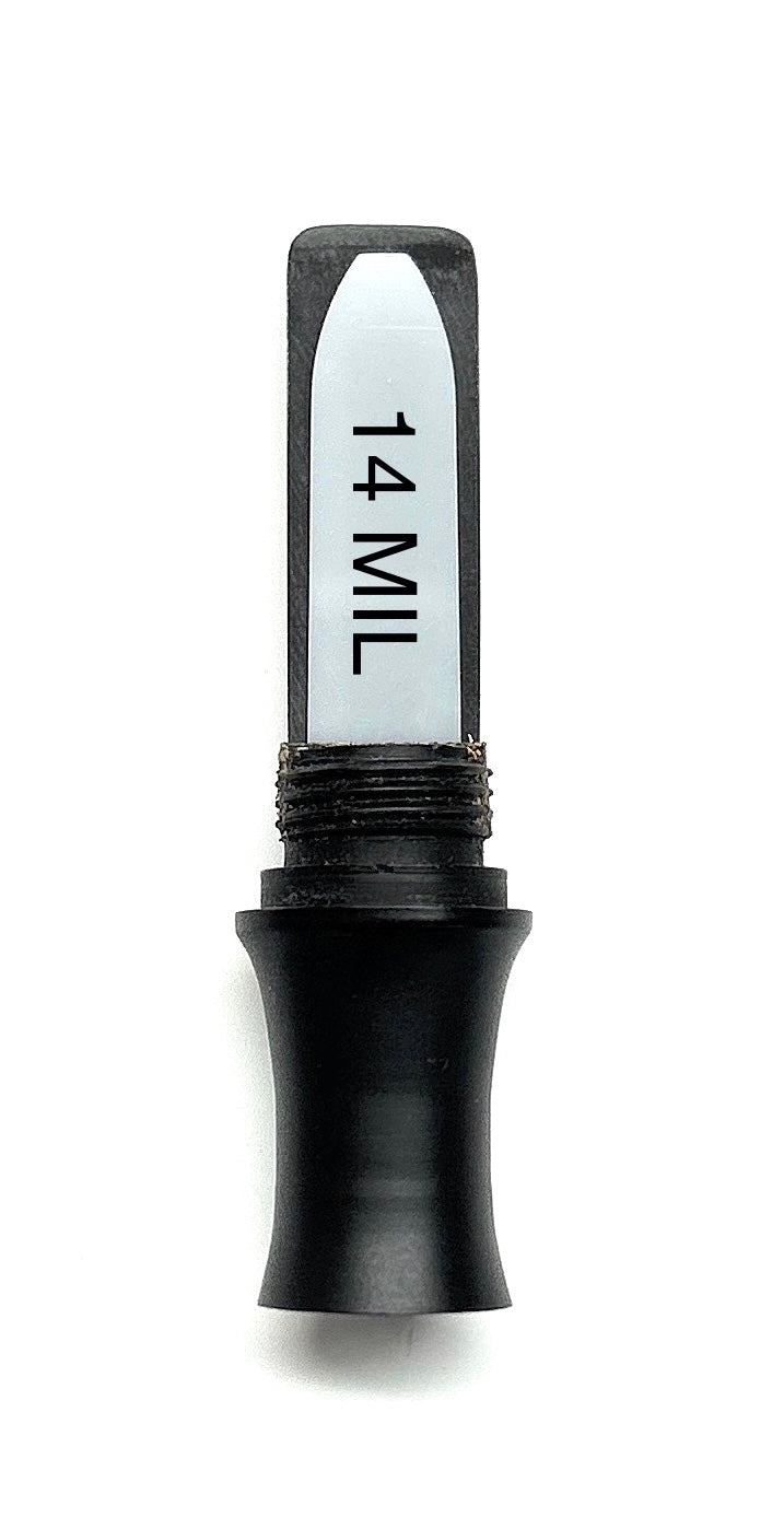 KM OUTLAW CUTDOWN RED-LABEL MAX-FLARED KEYHOLE DUCK CALL.