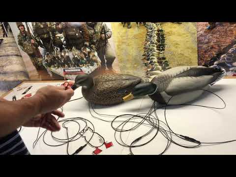 Mallard Chaser shaker system in action, decoys moving on the water