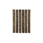 Six rubberized cork strips for tuning cut-down duck calls