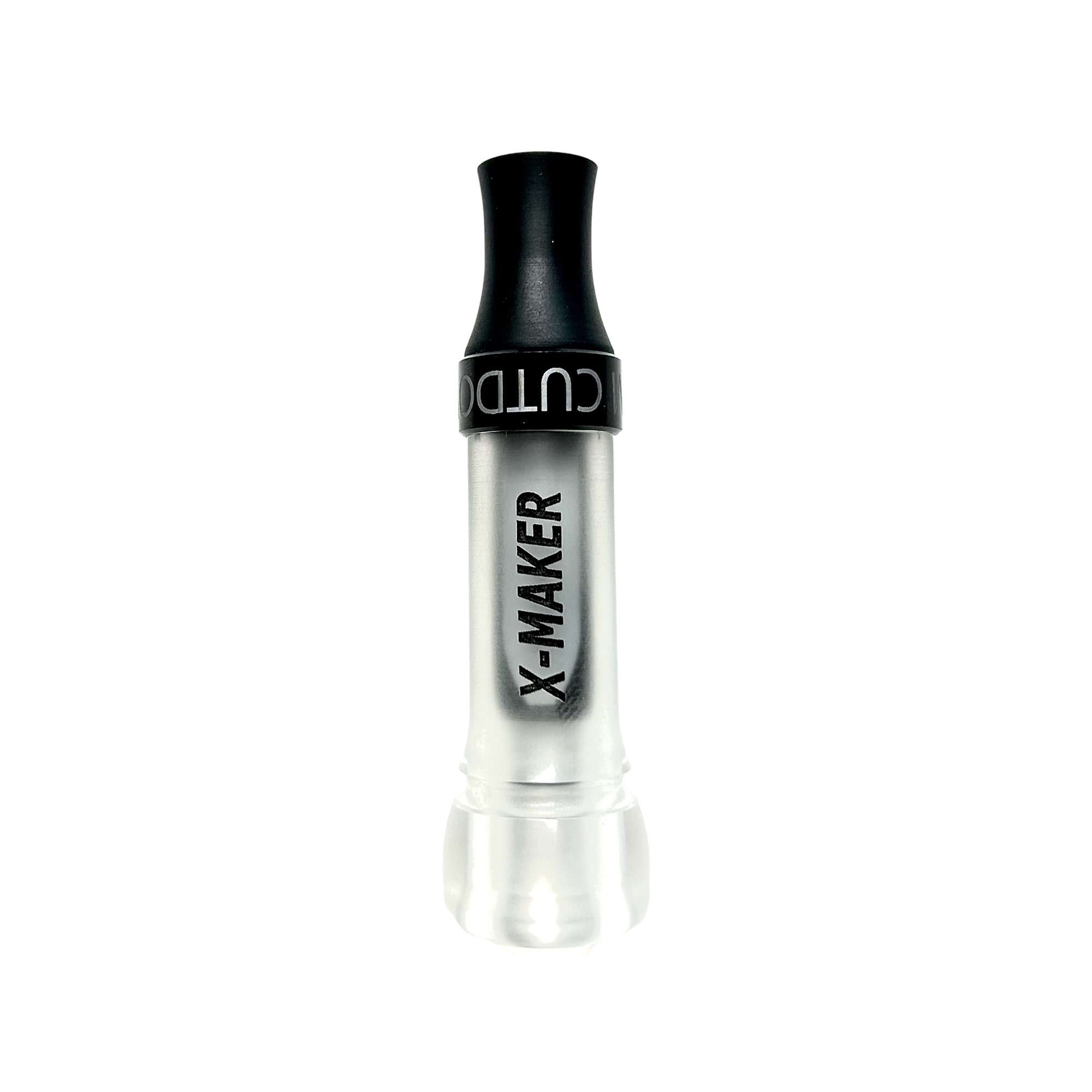 X-Maker cut-down duck call with clear frost barrel