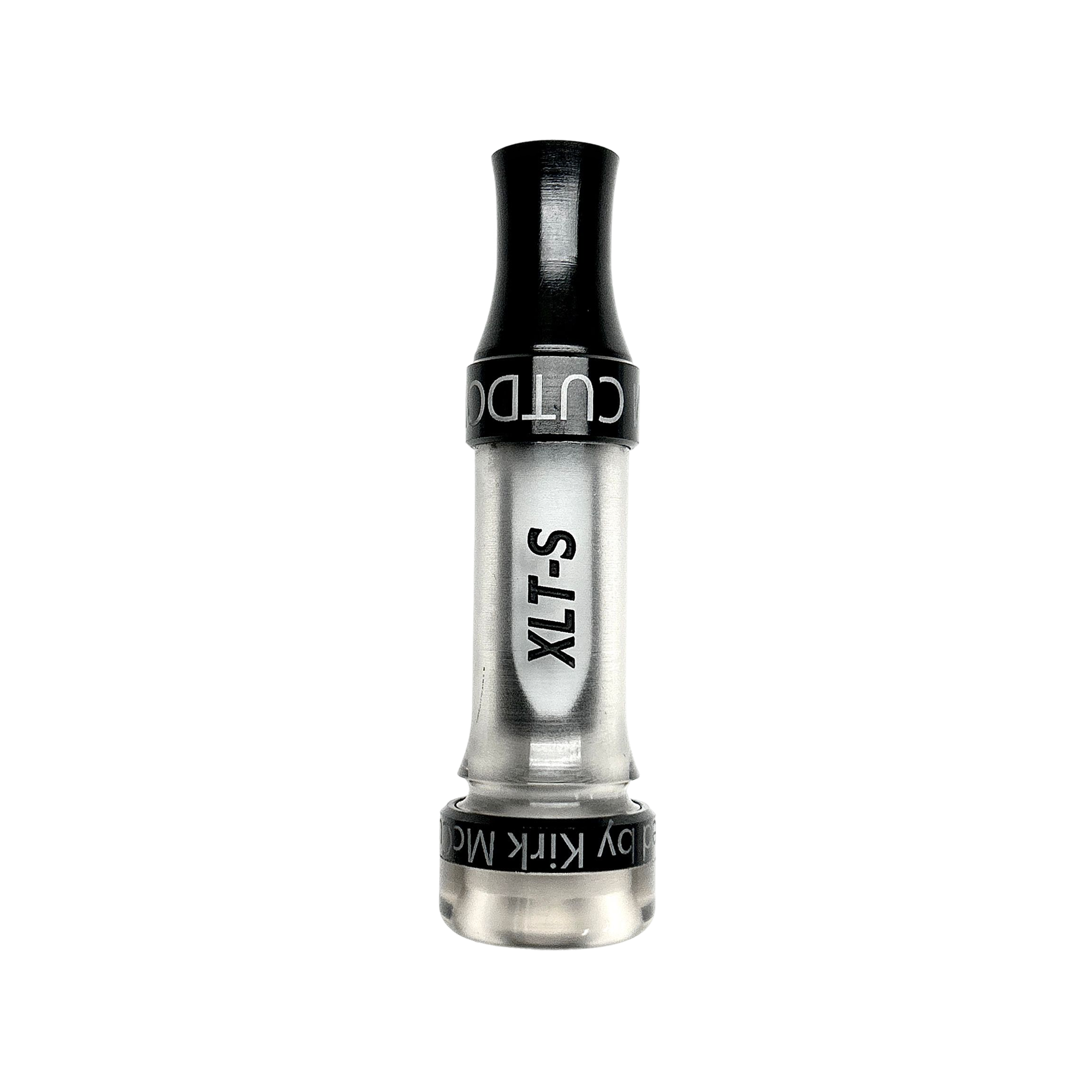 XLT-S short barrel cut-down duck call with smoke clear frost barrel