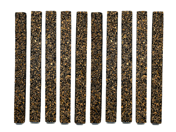Cutdown Duck Call Cork Strip Set of 10 Rubberized Cork Strips. Rubberized cork strips. 4 inches long,3/8 inch or 3/16 thick. Will not tear or come apart when wet. Each strip provides 10-12 corks.