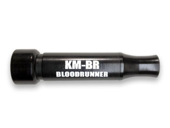 KM-BR BLOODRUNNER Cut-Down Duck Call Black with White Lettering