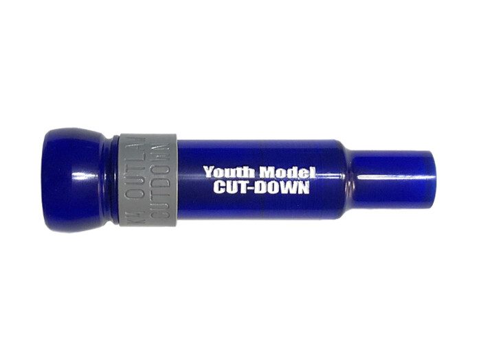 KM-YM Youth Model threaded Keyhole Duck Call - Blue