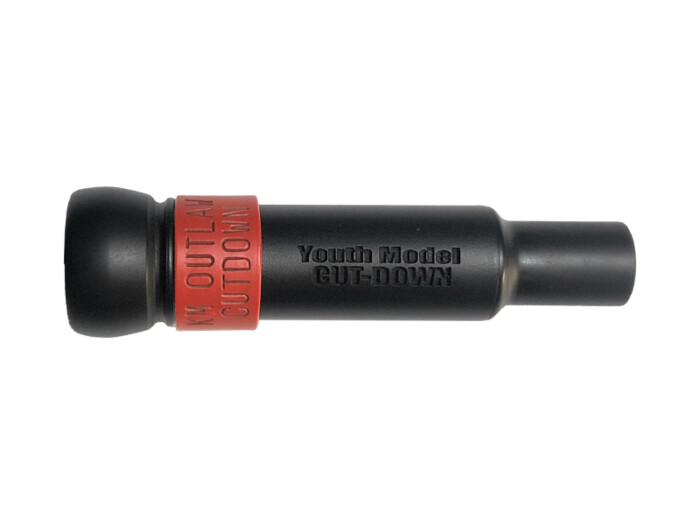 KM-YM Youth Model threaded Keyhole Duck Call - Flat Black