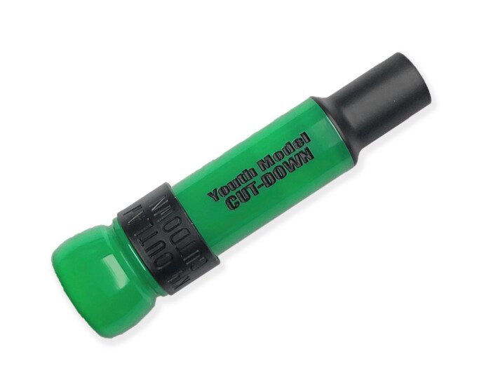 KM-YM Youth Model Cut Down threaded Keyhole Duck Call - Green