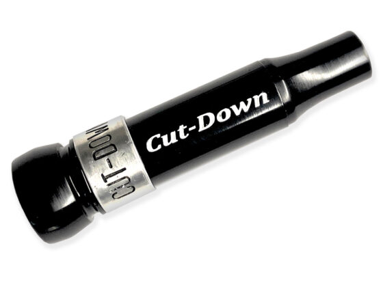 Black New Basic Cut-Down Duck Calls with silver band: Ideal for beginners and seasoned hunters. Easy to blow, versatile for all ages. 10 Mil reed for responsive, realistic sound with minimal effort. Threaded keyhole insert for added functionality. A great starter duck call crafted by Kirk McCullough. The best and easiest duck calls.