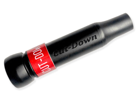 Mat Black New Basic Cutdown Mallard Duck Calls with red band: Ideal for beginners and seasoned hunters. Easy to blow, versatile for all ages. 10 Mil reed for responsive, realistic sound with minimal effort. Threaded keyhole insert for added functionality. A great starter duck call crafted by Kirk McCullough. The best and easiest duck call