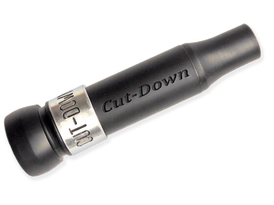 Mat Black New Basic Cut-Down Duck Calls with silver band: Ideal for beginners and seasoned hunters. Easy to blow, versatile for all ages. 10 Mil reed for responsive, realistic sound with minimal effort. Threaded keyhole insert for added functionality. A great starter duck call crafted by Kirk McCullough. The best and easiest duck call.