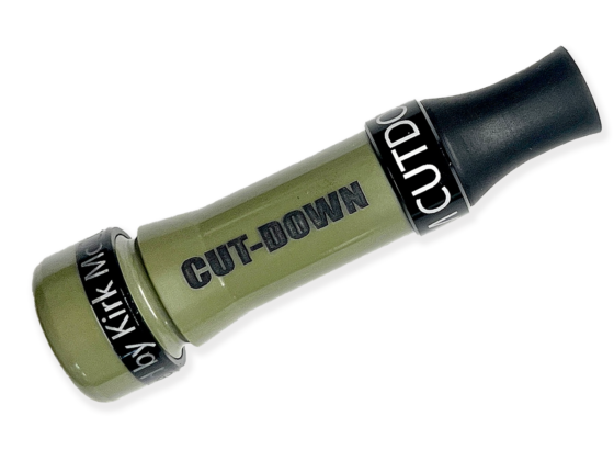 Elevate your hunting game with our Olive Drab OD barrel matt black insert with black bands XLT Short Barrel Threaded Keyhole Duck Calls – the Cadillac of cutdown. Designed for ease, responsive, and incredibly realistic mallard sounds. Hand-made crafted with pride in the USA by Kirk McCullough.