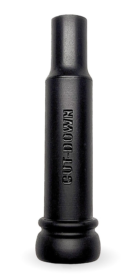 KMC CUT-DOWN Threaded Keyhole Duck Call Experience Unmatched Precision and Performance Introducing the KMC CUT-DOWN Threaded Keyhole Duck Call, the ultimate tool for passionate waterfowl hunters. Whether you’re maneuvering through flooded timber or tackling wide-open fields, this call is engineered to enhance your hunting experience with its exceptional design and superior craftsmanship. Key Features: Innovative Threaded Keyhole Design: This call features a threaded keyhole insert paired with a shorter barrel and a wider tone board, producing a distinctive, smooth, and powerful sound. Its innovative design ensures your calls are loud and clear, even in the most challenging hunting conditions. Effortless Operation: Designed for efficiency, the KMC CUT-DOWN requires less air to generate high-quality sound, making it user-friendly for hunters of all skill levels. This ease of use ensures consistent performance, allowing you to concentrate on your hunt without distractions. Exceptional Craftsmanship: Proudly made in the USA on the great Mississippi flyway in Arkansas, the KMC CUT-DOWN Duck Call is constructed from durable hard acrylic. This robust material is built to endure the rigors of demanding hunting environments, season after season. Hand-Tuned Excellence: Designed and meticulously hand-tuned by the esteemed craftsman Kirk McCullough, this call represents the pinnacle of duck call artistry. The careful tuning process guarantees superior sound quality that significantly boosts your hunting effectiveness. Versatile Accessories: Each call comes with four additional 14 mil reeds and a 2-inch x 3/16-inch rubberized cork strip for extra insert wedges, allowing you to customize the call to meet your specific hunting needs. Why Choose the KMC CUT-DOWN Threaded Keyhole Duck Call? Ideal for High-Pressure Environments: This call excels in high-pressure situations, such as hunting public grounds in Arkansas and Louisiana. Its loud, resonant sound is expertly designed to attract ducks in even the busiest hunting areas. Durable and Reliable: Crafted to withstand the toughest conditions, the hard acrylic construction and hand-tuned design ensure long-lasting performance and dependability throughout your hunting adventures. Summary The KMC CUT-DOWN Threaded Keyhole Duck Call is a precision-crafted tool that will elevate your waterfowl hunting experience. With its distinctive sound, ease of use, and exceptional durability, it stands out as a top choice for hunters seeking excellence in their gear. Embrace superior craftsmanship and get ready for a successful hunt with this outstanding duck call.