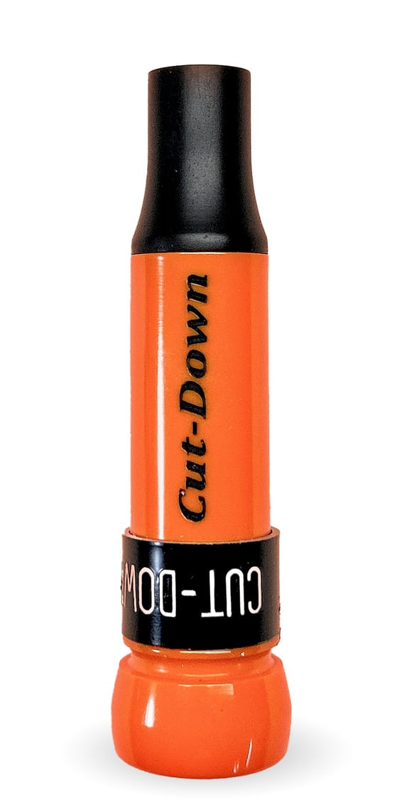 New Basic Cut-Down Duck Call – Orange with Black Band The Ultimate Choice for Every Hunter Elevate your duck hunting experience with the New Basic Cut-Down Duck Call. Designed for simplicity and exceptional performance, this call is perfect for everyone, from novice hunters to seasoned professionals. Why the New Basic Cut-Down Duck Call is the Perfect Choice: Effortless Operation: Crafted for ease of use, this duck call is incredibly simple to blow, making it accessible for hunters at any skill level. Whether you’re new to the sport or a veteran, you’ll appreciate its straightforward functionality. Responsive Performance: Equipped with a 10 mil hand-punched Mylar reed, this call produces lifelike and realistic duck sounds with minimal effort. Its outstanding responsiveness guarantees effective calls that attract ducks from every direction. Threaded Keyhole Insert: Featuring the classic Olt D2 style threaded keyhole design, this insert enhances the call's versatility and efficiency, providing a customizable and effective calling experience tailored to your needs. Versatility: This call is not only ideal for beginners but also favored by experienced hunters for its reliable performance and adaptability in various hunting scenarios. Additional Accessories: Each call comes with extra reeds and a rubberized cork strip for insert wedges, ensuring you’re fully prepared for any situation in the field. Expert Craftsmanship: Handcrafted by the renowned Kirk McCullough, this call promises superior quality and outstanding performance. Key Features: Realistic Sound: Produces authentic duck calls with a lifelike tone, thanks to its threaded keyhole insert and single reed design. User-Friendly: Designed to be easy to blow, making it perfect for hunters of all experience levels. Durable Build: Constructed from high-quality materials and featuring a sleek black band, this call is designed to endure the demands of rigorous hunting conditions. Comprehensive Accessories: Includes extra reeds and a rubberized cork strip for added convenience and versatility. Why This Call Stands Out: Great for High-Pressure Environments: Performs exceptionally well in challenging hunting situations, such as public grounds in Arkansas and Louisiana. Proudly Made in the USA: Crafted on the great Mississippi flyway in Arkansas, ensuring premium quality and durability. Summary The New Basic Cut-Down Duck Call excels in ease of use, realistic sound production, and versatility. With its Olt D2 style threaded keyhole design and expert craftsmanship by Kirk McCullough, this call is a dependable choice for both new hunters and seasoned veterans seeking top-tier performance in their next hunting adventure. Get ready to enhance your hunting game with this exceptional tool!