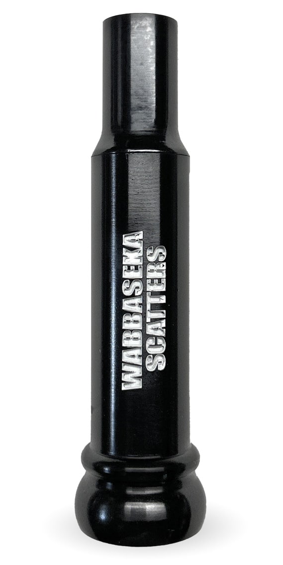Wabbaseka Scatters Edition Threaded Keyhole Cut-Down Duck Call Introducing the Wabbaseka Scatters Edition Threaded Keyhole Cut-Down Duck Call—a true masterpiece born from the rich traditions of the Bottoms of Bayou Meto, Arkansas. This call not only embodies the heritage of waterfowl hunting but also delivers exceptional performance for hunters at every skill level. Key Features: Exceptional Sound Quality: The Wabbaseka Scatters Edition produces loud, smooth, and authentic duck sounds, ensuring remarkable resonance and ease of use. Immerse yourself in an authentic hunting experience with realistic, captivating calls that draw in ducks effectively. Premium Acrylic Construction: Crafted from high-quality acrylic, this duck call features a precisely threaded insert for a secure fit. The true keyhole-style insert, with its aggressive cut, guarantees distinctive and lifelike sounds, making it essential for an authentic hunting experience. Harmonious Tones: Equipped with a 14 Mil Reed, a traditional D2 Style Duck Call, and a Rim-Cut Tone Board, this call produces a unique blend of tones that are easy to blow and exceptionally loud. Whether you're a newcomer or a seasoned hunter, this call serves as an ideal starter and a reliable tool. Customizable Performance: The threaded keyhole insert ensures consistent performance, while three extra reeds and a rubberized cork strip allow for easy customization to suit your preferences and hunting conditions. Precision Craftsmanship: Each Wabbaseka Scatters Edition call is meticulously designed, cut, and hand-tuned by the skilled Kirk McCullough. This guarantees unparalleled quality and performance for every waterfowl enthusiast. American-Made Excellence: Proudly made in the USA from durable hard-cast acrylic, this duck call symbolizes precision and durability. It carries a legacy of excellence in waterfowl hunting, inviting you to partake in the rich traditions of the flooded timberlands of Arkansas. Highlights: Authentic Hunting Tradition: The Wabbaseka Scatters Edition pays homage to the esteemed waterfowl hunting traditions of Bayou Meto through its exceptional design and craftsmanship. User-Friendly Design: Striking the perfect balance between ease of use and impressive loudness, this call is suitable for hunters of all ages and experience levels. Versatile and Reliable: With its customizable features and dependable performance, the Wabbaseka Scatters Edition is an indispensable tool for any serious duck hunter. Elevate your waterfowl hunting game with the Wabbaseka Scatters Edition Threaded Keyhole Cut-Down Duck Call. More than just a hunting tool, it symbolizes dedication, tradition, and unmatched performance. Join the legacy and experience excellence in every call. Included: Three extra 14 mil hand-punched Mylar reeds 2-inch by 3/16-inch rubberized cork strip for additional wedges Made on the great Mississippi flyway in Arkansas