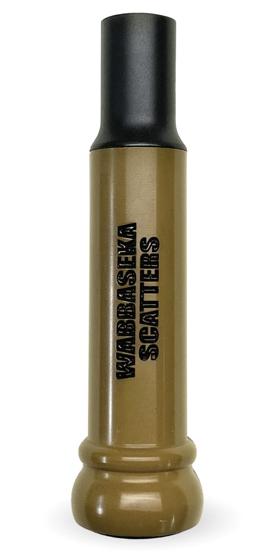 Wabbaseka Scatters Edition Threaded Keyhole Cut-Down Duck Call Elevate Your Waterfowl Hunting Experience Enhance your waterfowl hunting game with the Wabbaseka Scatters Edition Threaded Keyhole Cut-Down Duck Call, featuring a rugged Olive Drab finish. Expertly crafted in the USA from durable hard-cast acrylic, this outstanding call pays tribute to the rich hunting heritage of the Bottoms of Bayou Meto, Arkansas. Key Features: Outstanding Sound Quality: Designed by the legendary Kirk McCullough, this duck call delivers exceptional sound quality with impressive volume. Its smooth and easy-to-blow operation ensures a seamless experience for hunters of all skill levels. Authentic Keyhole Design: Featuring a true keyhole-style insert with an aggressive cut, this call produces distinctive and realistic sounds, providing an immersive hunting experience. The 14 Mil reed, along with the traditional D2 Style Duck Call and Rim-Cut Tone Board, creates a harmonious blend of loud, easy-to-blow tones. Customizable Performance: Equipped with advanced threaded keyhole insert technology, this call ensures a secure fit and consistent performance. To further enhance your hunting experience, it includes three extra (#14) 14 Mil hand-punched Mylar reeds and a 2-inch by 3/16-inch rubberized cork strip for additional tone board wedges, allowing for personalized sound customization. Precision Craftsmanship: Each Wabbaseka Scatters Edition call is meticulously designed, cut, and hand-tuned by Kirk McCullough, guaranteeing unparalleled quality and performance for dedicated waterfowl enthusiasts. American-Made Excellence: Proudly made on the great Mississippi flyway in Arkansas, this duck call embodies precision, durability, and the rich tradition of American craftsmanship. Highlights: Tribute to Tradition: The Wabbaseka Scatters Edition honors the esteemed waterfowl hunting traditions of Bayou Meto with its exceptional design and craftsmanship. User-Friendly Design: Balancing ease of use with impressive loudness, this call is suitable for hunters of all ages and experience levels, making it an ideal choice for newcomers to waterfowl hunting. Versatile and Reliable: With its customizable features and dependable performance, the Wabbaseka Scatters Edition is an essential tool for any serious duck hunter. Experience the excellence and tradition of waterfowl hunting with the Wabbaseka Scatters Edition Threaded Keyhole Cut-Down Duck Call in Olive Drab. More than just a hunting tool, it symbolizes dedication, heritage, and unmatched performance. Join the legacy and elevate your hunting game today.