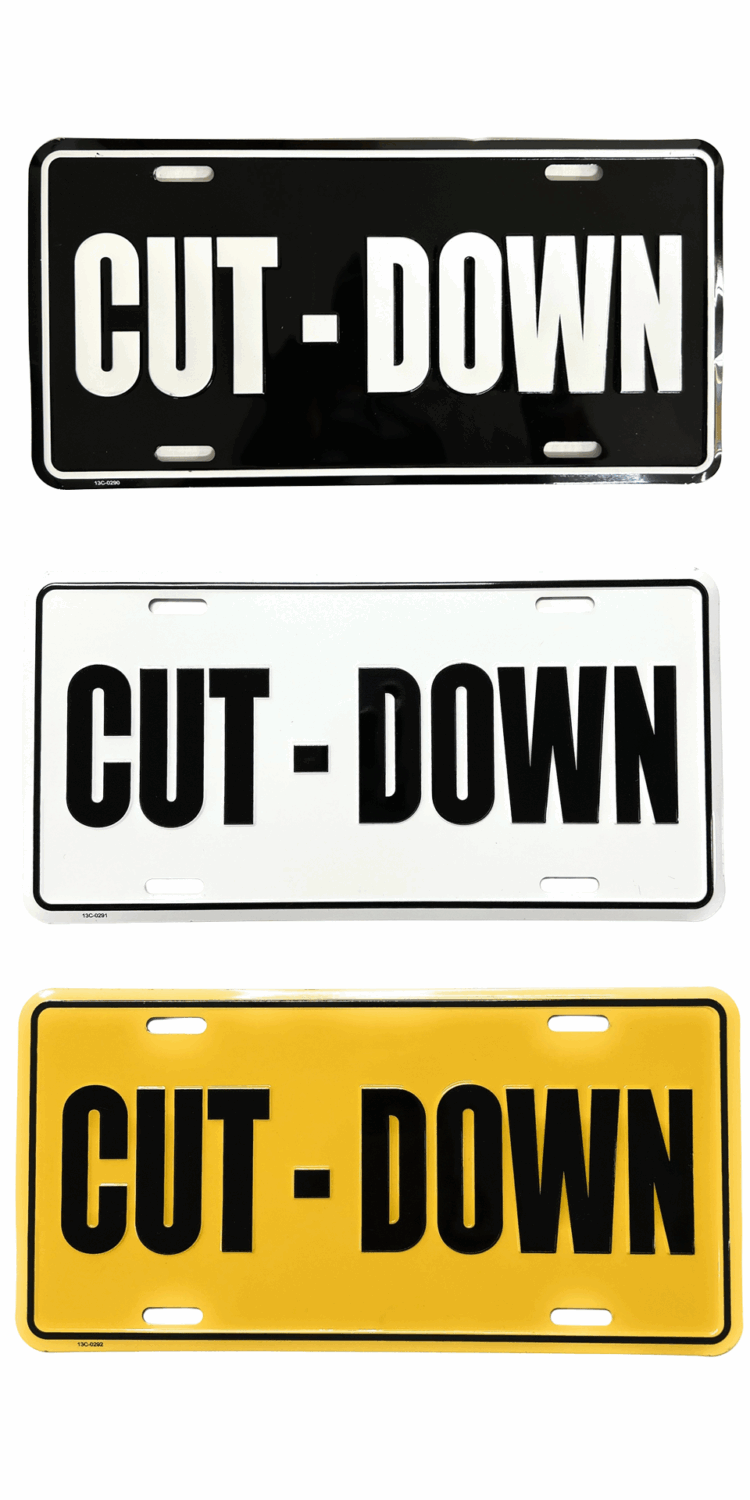 CUT-DOWN License Plate – Duck Hunting Truck & Boat Plate | Waterfowl Apparel & Merch